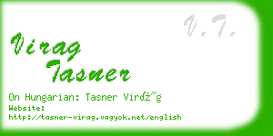 virag tasner business card